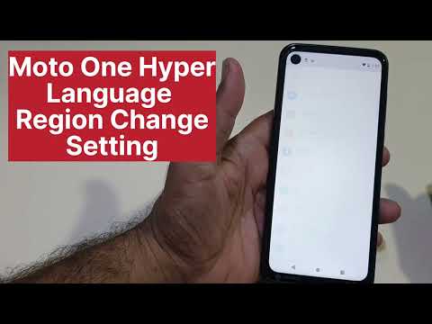 Moto One Hyper Language And Region Change Setting | Forget Language