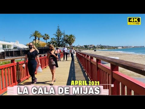 LA CALA DE MIJAS WALKING TOUR IN APRIL 2021 - Malaga, Costa Del Sol🌞 Spain [4K]