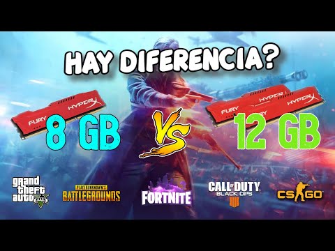 8GB VS 12GB RAM ¿HAY DIFERENCIA? (5 GAMES) | 2020