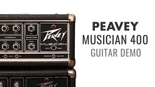 Video thumbnail for 1970s Peavey Musician 400 Guitar Amp Sound Demo - Classic Rock to Doom and Sludge! by Caleb Andresen