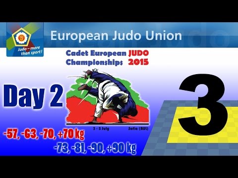Cadet European Judo Championship - Sofia 2015 - Day 2 - Tatami 3