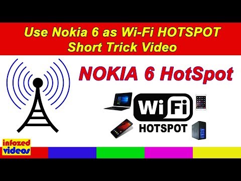How to use Nokia 6 As Wifi Hotspot, howto video
