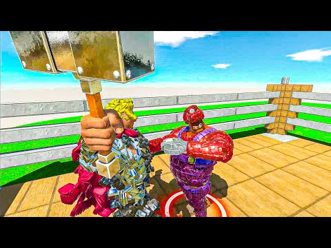 Mario vs Thor - Animal Revolt Battle Simulator