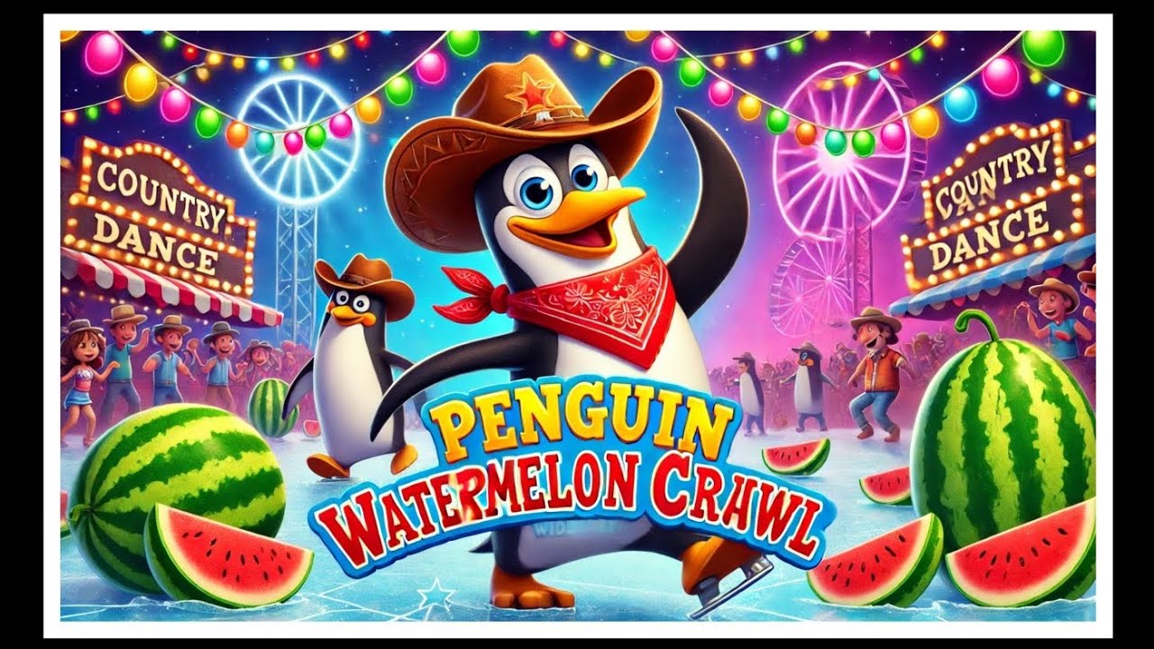 Penguin Watermelon Crawl – The Ultimate Country Dance Party on Ice!