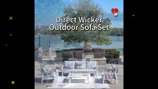 🌻Durable Waterproof Premium Aluminum Outdoor Sofa Set