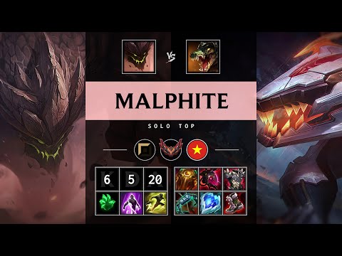 Malphite Top vs Renekton - VN Grandmaster Patch 25.19