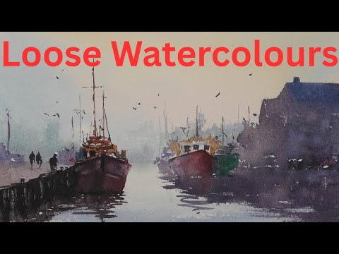 Painting Boats in Harbour in the Atmospheric way!