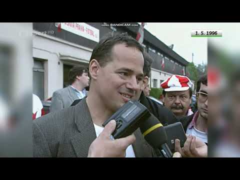 Slavia Praha - MISTR LIGY 1995/96 - První oslavy v Edenu (1.5.1996)