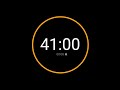 41 Minute Countdown Timer with Alarm / iPhone Timer Style