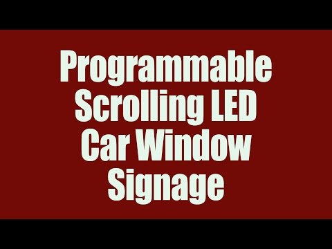 PROGRAMMABLE SCROLLING CAR WINDOW SIGN - THE MESSENGER