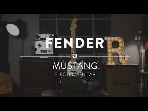 Fender Offset Series Mustang with Maple Fretboard 2017 - 2019 - Olive image 10