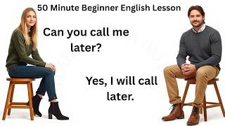 50 Minute Beginner English Lesson | Real-Life English Conversations