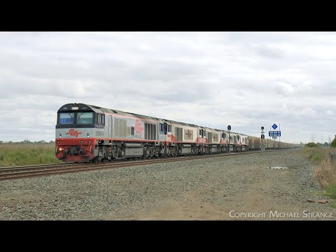 Five Locomotive SCT 2PM9 Mixed Freight & Steel Train (29/9/2022) - PoathTV Australian Railways