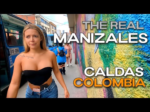 The Real Manizales, Caldas, Colombia in 4K | Walking Tour Carrera 22 & Calle 20 | People and Streets