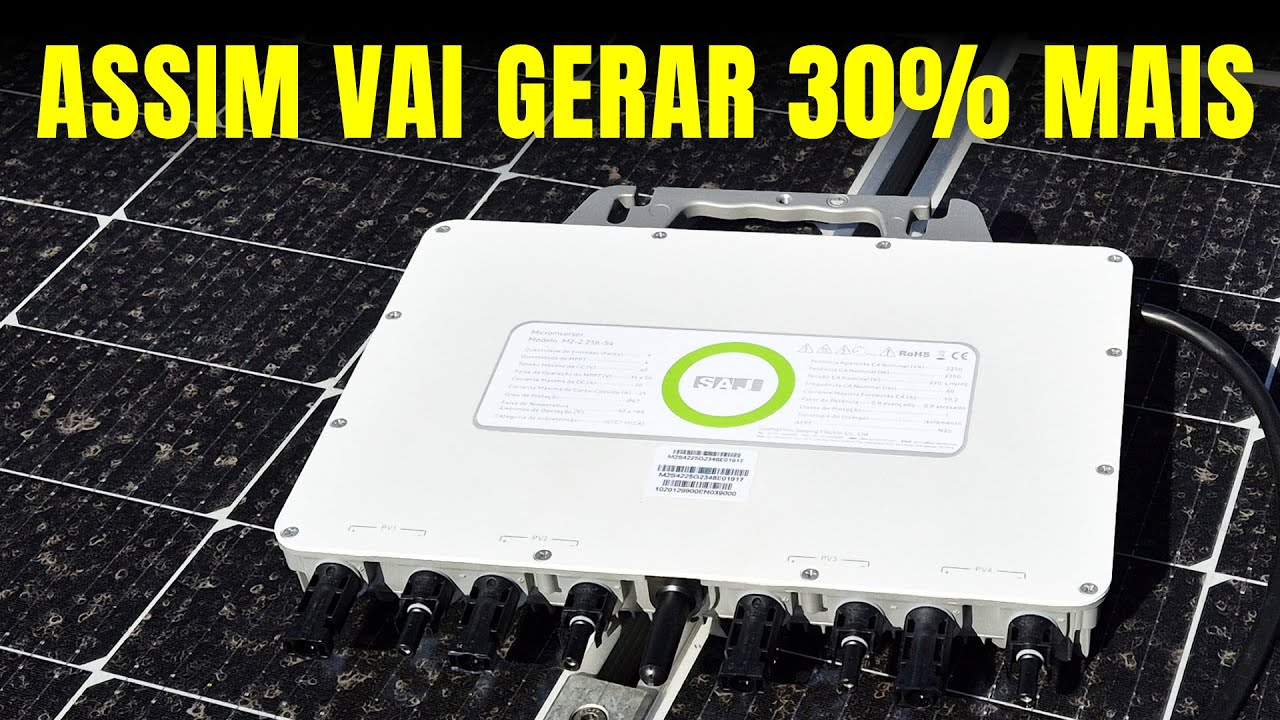 How to GENERATE More ENERGY with Solar Plate and Microinverter SAJ M2 2250W M2-2.25K-S4 4MPPT