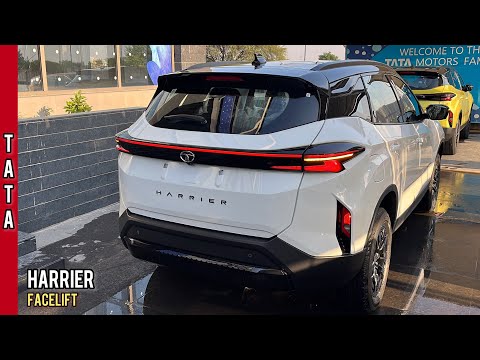 New Tata Harrier Facelift 2024 🔥 2nd Top Model - Fearless in White & Black DualTone colour | Review
