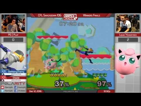 CFL Smackdown 106 Melee - PG Plup (Sheik) vs TL Hungrybox (Puff) - Winners Finals
