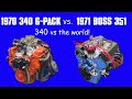 1970 DODGE 340 SIX PACK vs THE WORLD (CLASSIC MUSCLECAR MOTORS) WHO MADE MORE?