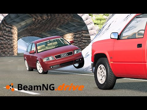 Realistic Car Crash #54 - BeamNG Drive #beamng