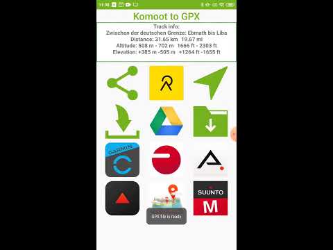 Komoot to GPX PRO Video