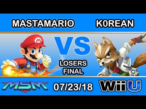 MSM 156 - Mastamario (Mario) Vs Brult GSM | K0rean (Fox) Losers Final - Smash 4