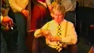 Raymond Fairchild at the Grand Ole Opry backstage playing for Roy Acuff