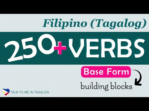 250+ Filipino VERBS (Base form) | Tagalog Verbs | Learn Useful Filipino Words