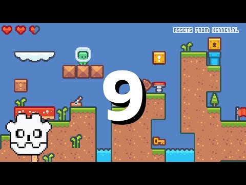 Pixel Platformer Tutorial / Code Along P9 (Double Jump, Coyote Jump, Jump Buffer) - Godot Engine