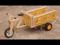 How To Make Matchbox Loading Cycle Rickshaw At Home Diy Electric Rickshaw Trolley