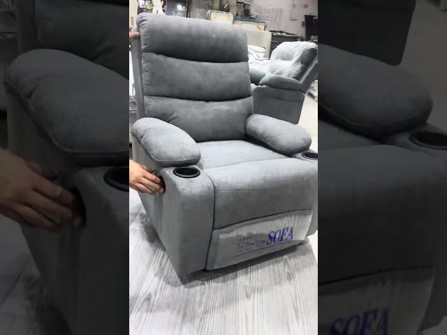 كرسي استرخاء قماش بيج 77*76*65 سم قابل للدوران