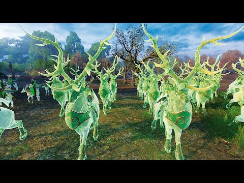 BATTLE OF THE CAIRNS - HIGH ELVES VS WOOD ELVES - CINEMATIC BATTLE - Total War Warhammer 3