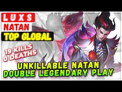 Unkillable Natan Double Legendary Play [ Top Global Natan ] L U X S - Mobile Legends Emblem & Build