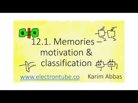 12.1. Memories motivation & classification