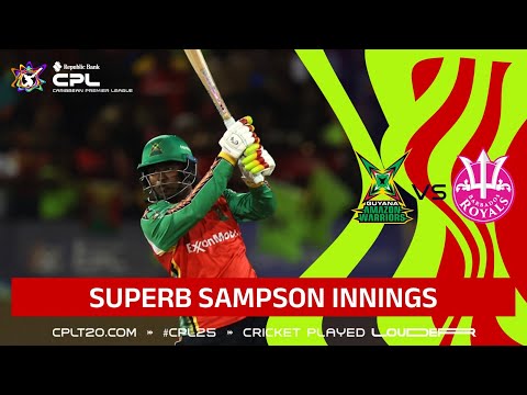 Quentin Sampson's SUPERB Innings vs Barbados! | CPL 2025