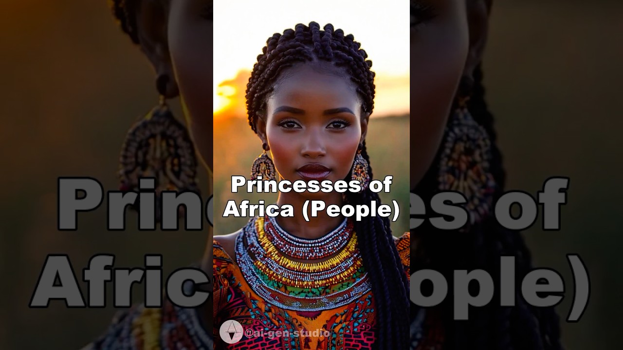 Princesses of Africa (People) ( AI generated ) #midjourney #ai #aifusion #klingai