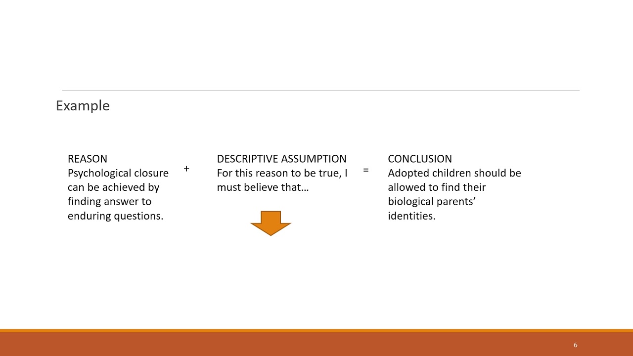 Chapter 5 Descriptive Assumptions