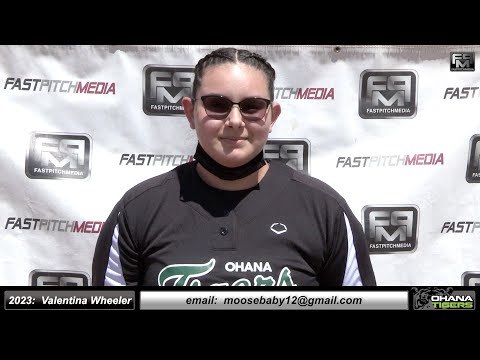 2023 Valentina Wheeler - 6'0 Pitcher Softball Skills Video - Ohana Tigers Softball