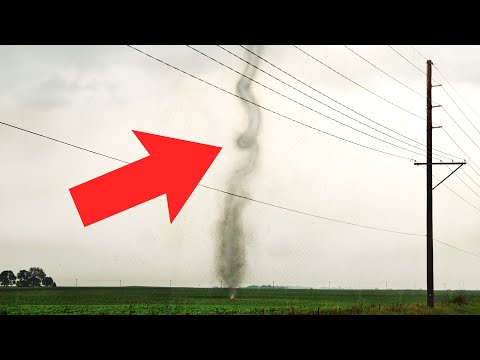 Rare Helical Vortex Tornado