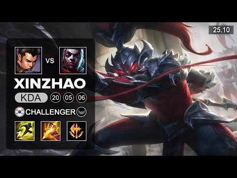 XinZhao vs Ekko Jungle - KR Challenger - Patch 25.10 Season 15