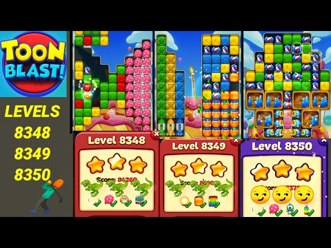 Toon Blast Levels 8348 8349 8350 ✨🦖
