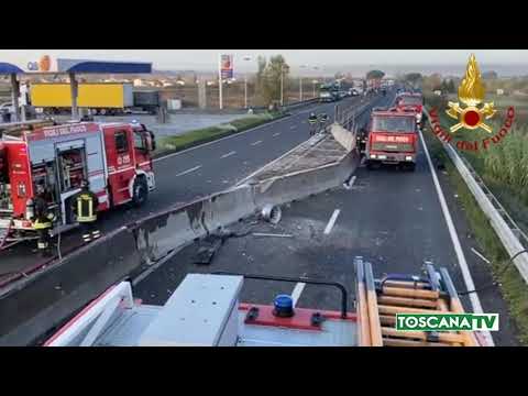 2020-11-06 EMPOLI - AUTOCISTERNA IN FIAMME SULLA FI-PI-LI, NO FERITI