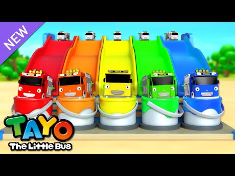 Strong Paint Party🌈 | Learn Colors | Color Song for Kids | Rescue Truck | Tayo the Little Bus