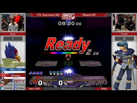 CFL Smackdown 142 Melee - Kaike (Falco) vs Father (Marth) - Winners  R4