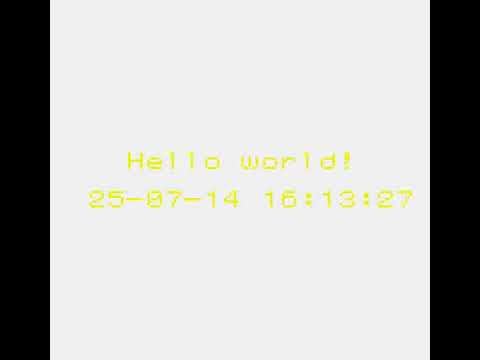 SNK NEO GEO POCKET NeoGeo Hello World! Clock Demo DIGITAL v000524 In 2000 PD HOMEBREW HOME BREW