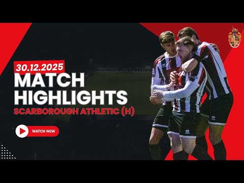 Highlights | Spennymoor Town 1 Scarborough Athletic 1 | Tuesday 30th December 2025