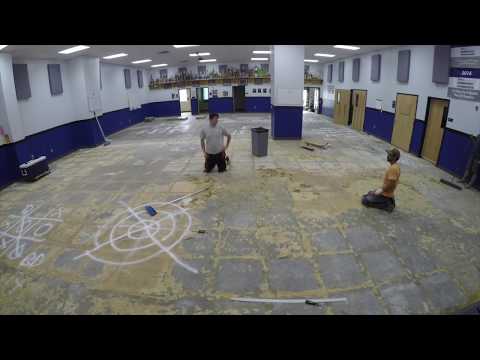 New Carpet in Band Room Time Lapse