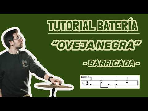 Cómo tocar OVEJA NEGRA en BATERÍA – Barricada (TUTORIAL Español)