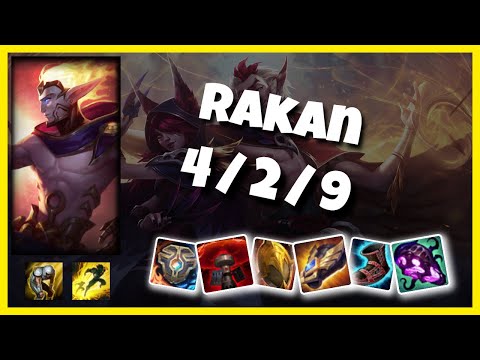 EU Challenger Rakan SUPPORT (4/2/9) vs Bard Gameplay Replay - Patch 10.22