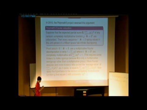 Terence Tao Lecture - The Erdos discrepancy problem