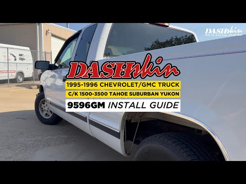 HOW TO: DashSkin Dash Cover Installation for 95-96 CHEVROLET/GMC C/K 1500-3500 TAHOE SUBURBAN YUKON